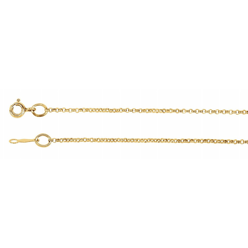 14K 1.5 mm Solid Rolo 30" Chain