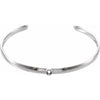 14K 4.8 mm Cuff 6" Bracelet Mounting for 3 mm Round